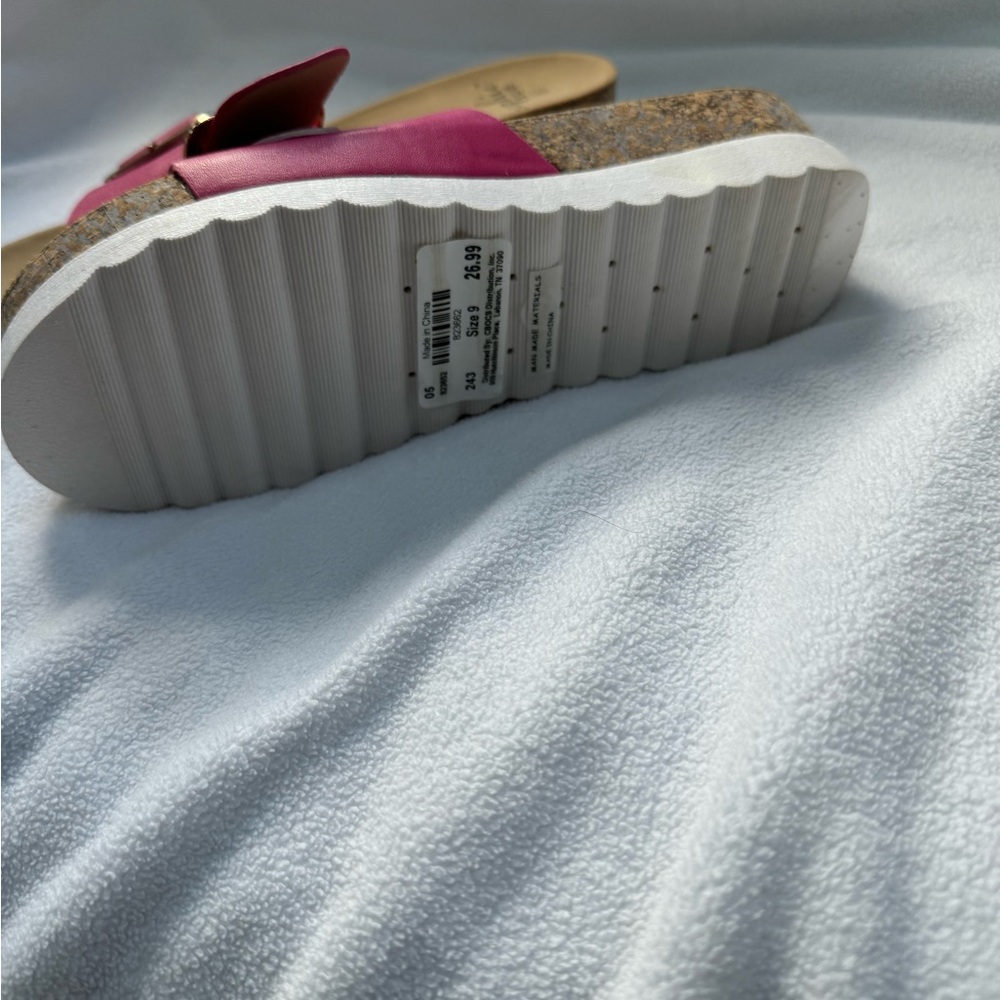 Hot Pink Sandal Slides, NWT - Picture 3 of 7